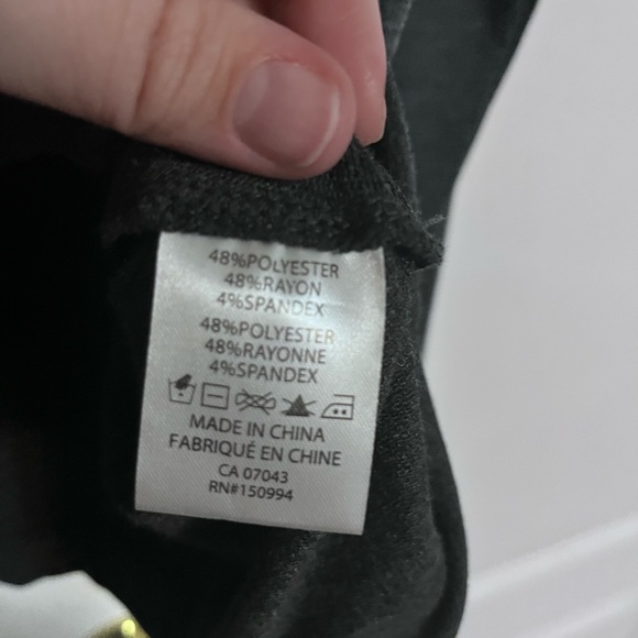 NWT Charcoal Grey Long Sleeve Cowl Neck - Picture 5 of 6